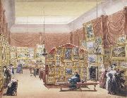 George Scharf Interior of the Gallery of the New Society of Painters in Watercolours (mk47) Germany oil painting artist